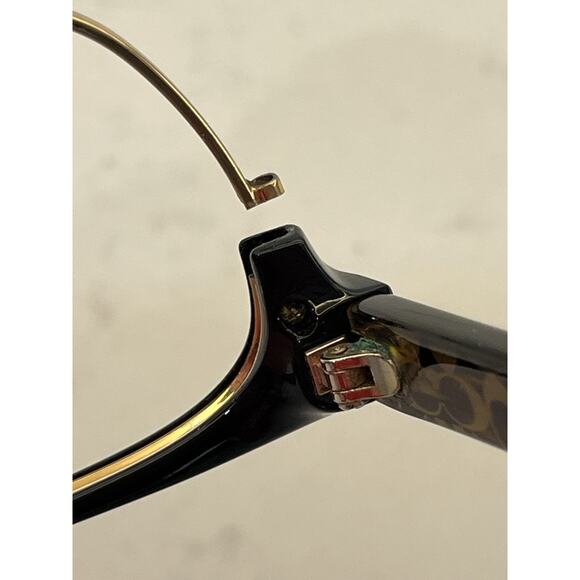 Coach Women’s Eyeglasses HC 6098 Black / Gold Dark Tortoise FRAMES ONLY - READ** - Picture 9 of 9